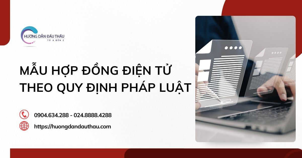 Mẫu hợp đồng điện tử theo quy định pháp luật