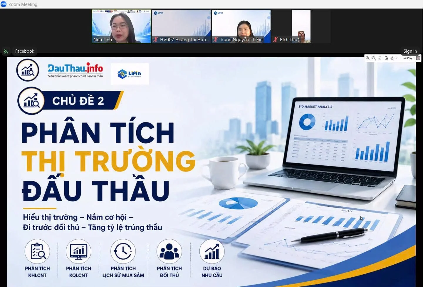 Diễn giả Nga Linh phân tích thị trường đấu thầu&nbsp;